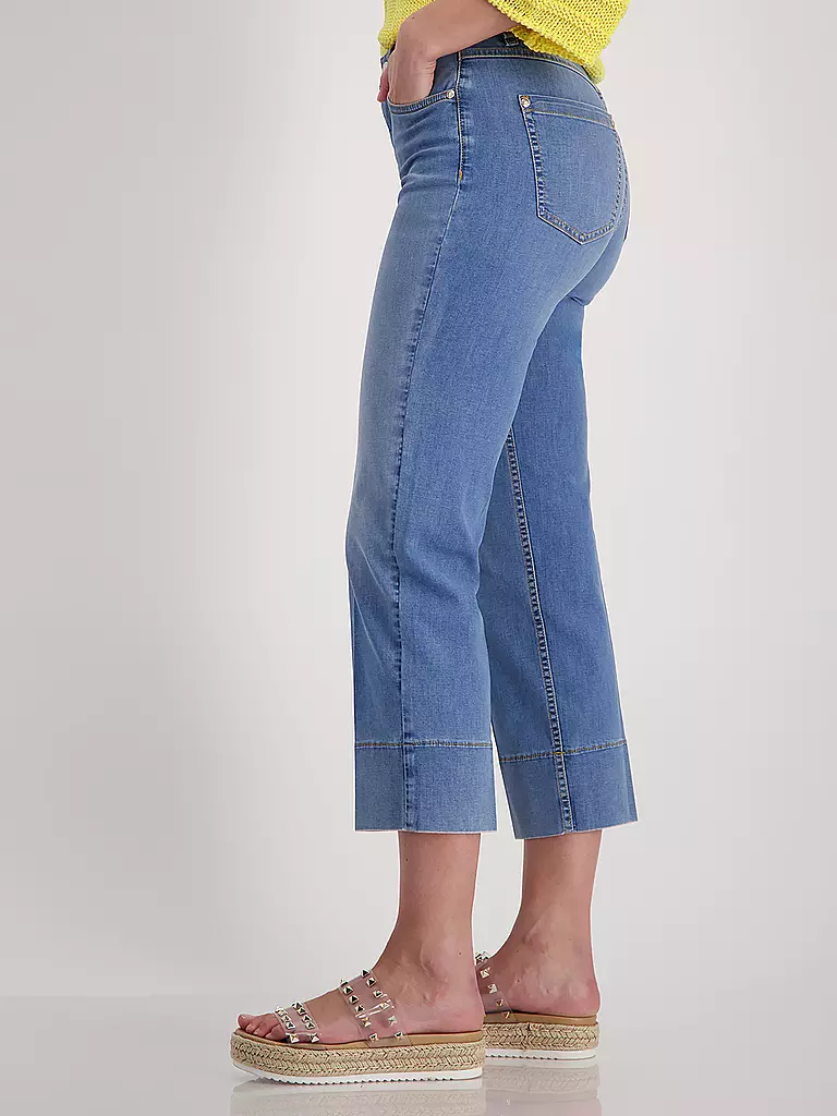 MONARI | Jeans Flared Fit 3/4  | Azul