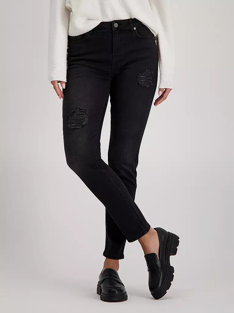 MONARI | Jeans Skinny Fit  | Negro