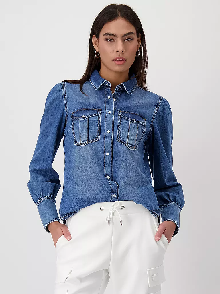 MONARI | Jeansbluse | Azul