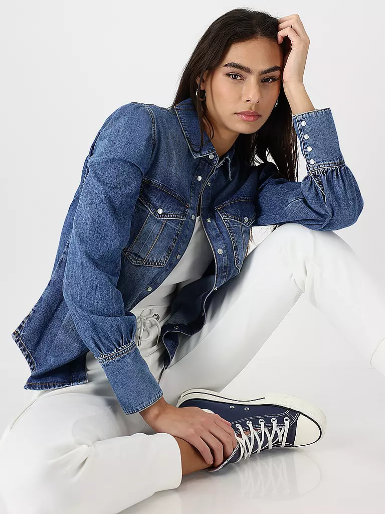 MONARI | Jeansbluse | Azul