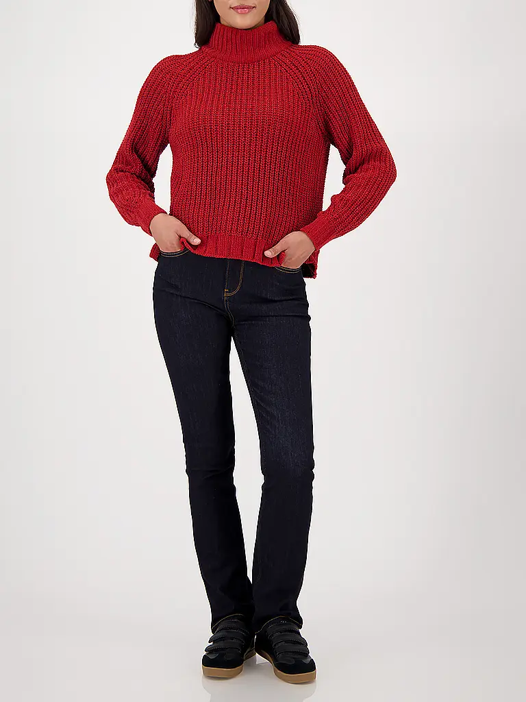 MONARI | Jersey de cuello alto | Rojo