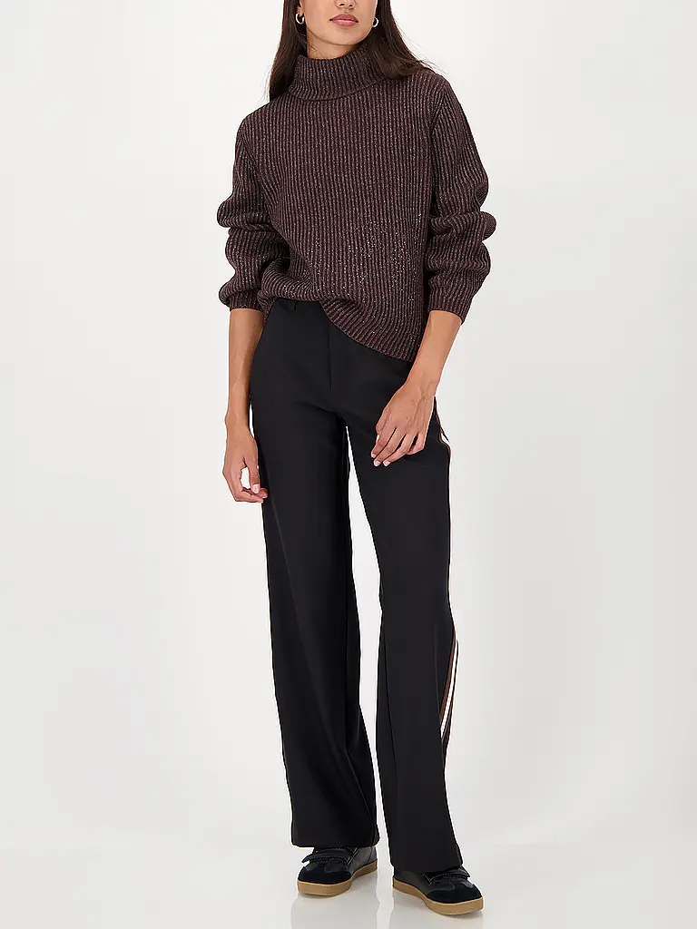 MONARI | Jersey de cuello alto | Marrón