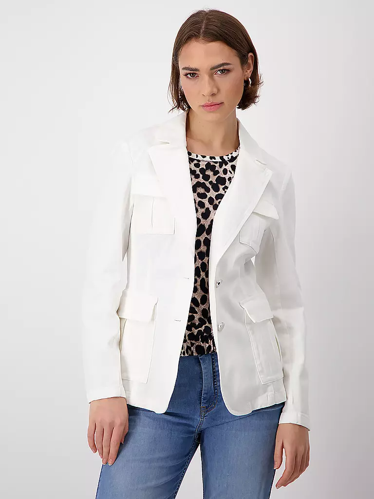 MONARI | Jerseyblazer  | Crema