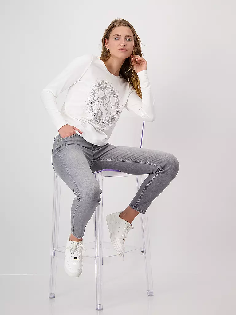 MONARI | Langarmshirt  | Crema