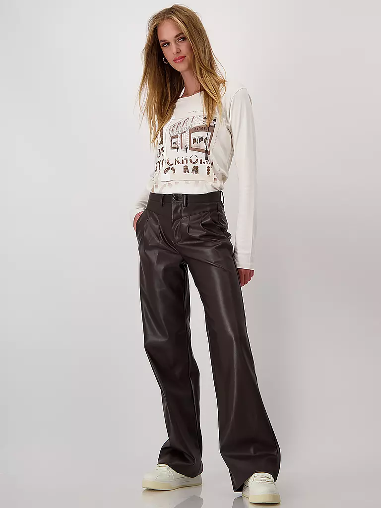 MONARI | Langarmshirt | Crema