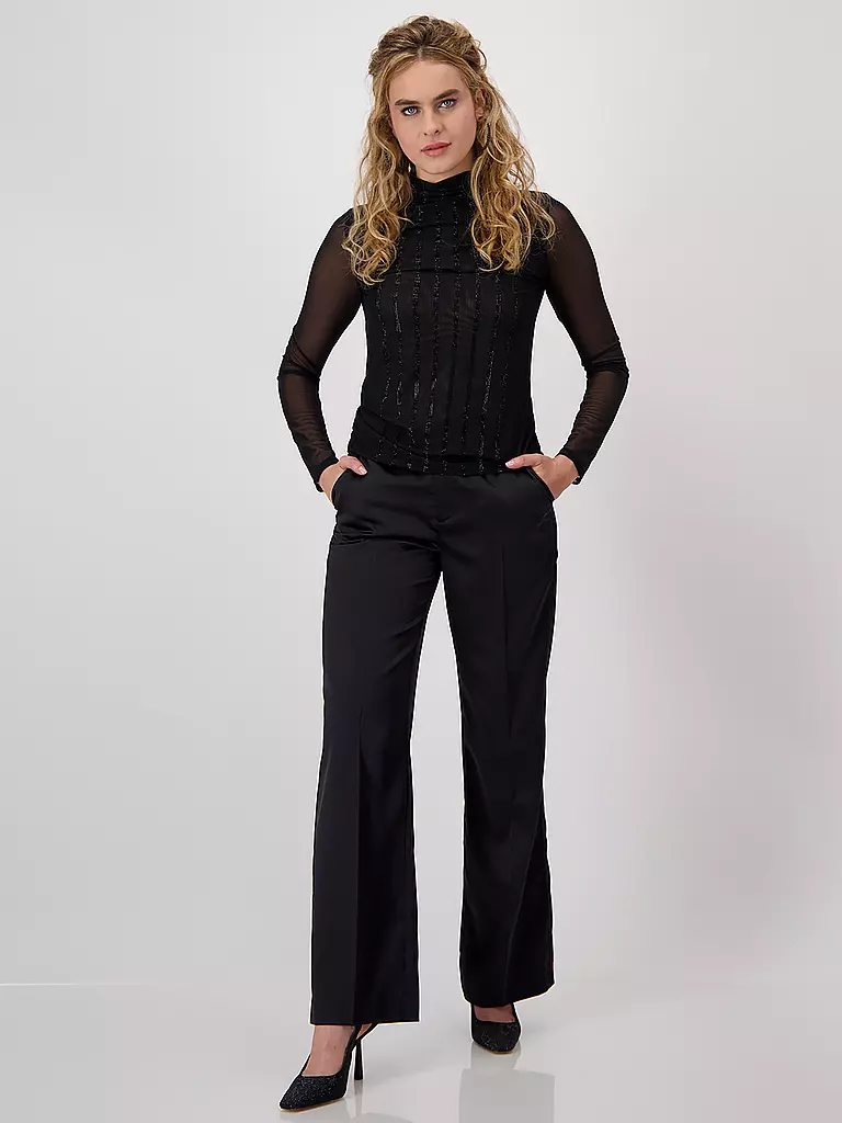 MONARI | Langarmshirt | Negro