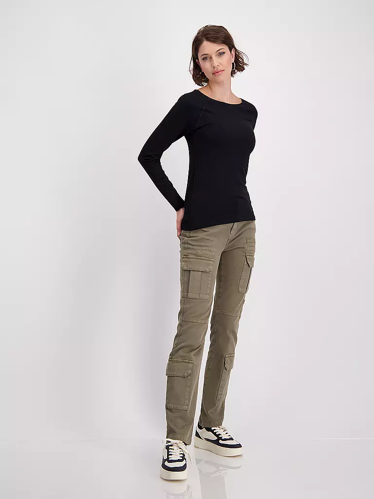 MONARI | Langarmshirt | Negro