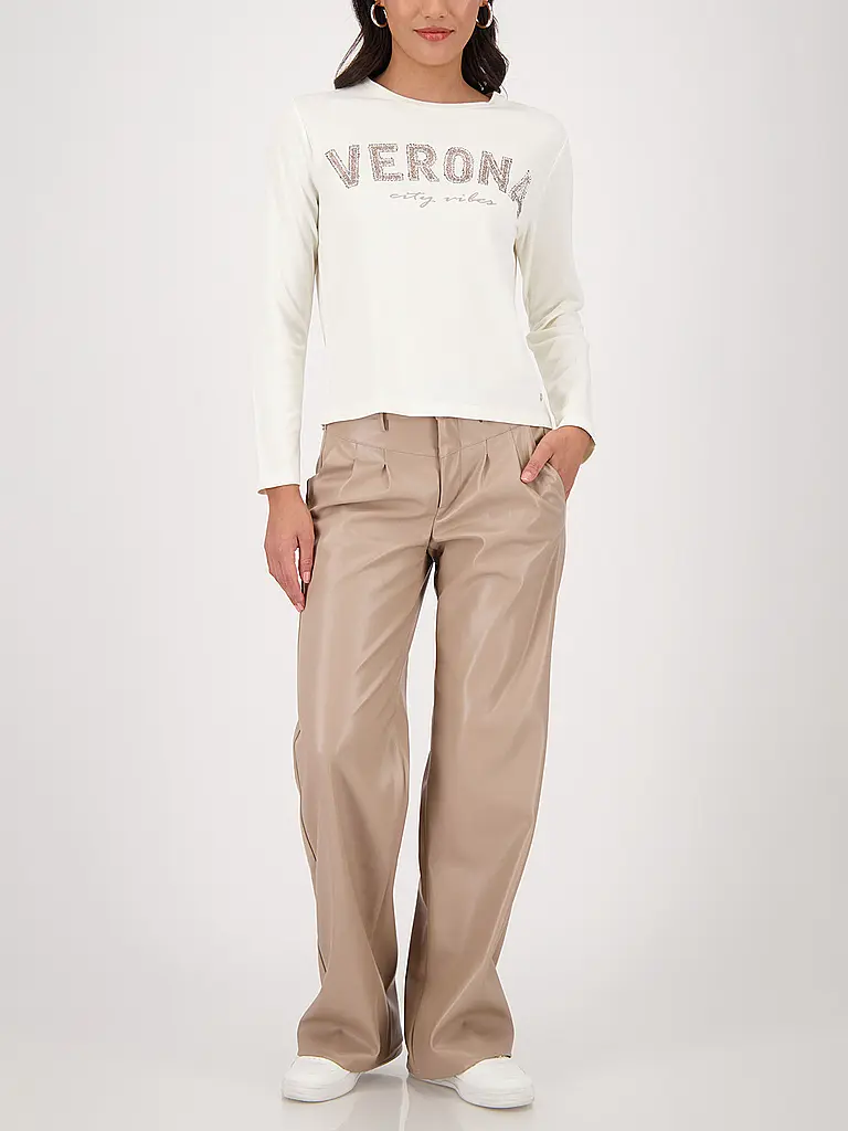 MONARI | Langarmshirt | Crema
