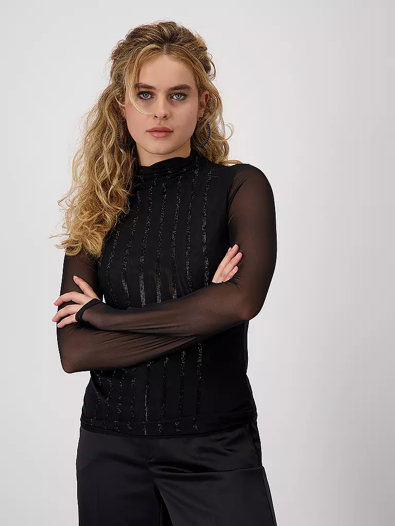 MONARI | Langarmshirt | Negro