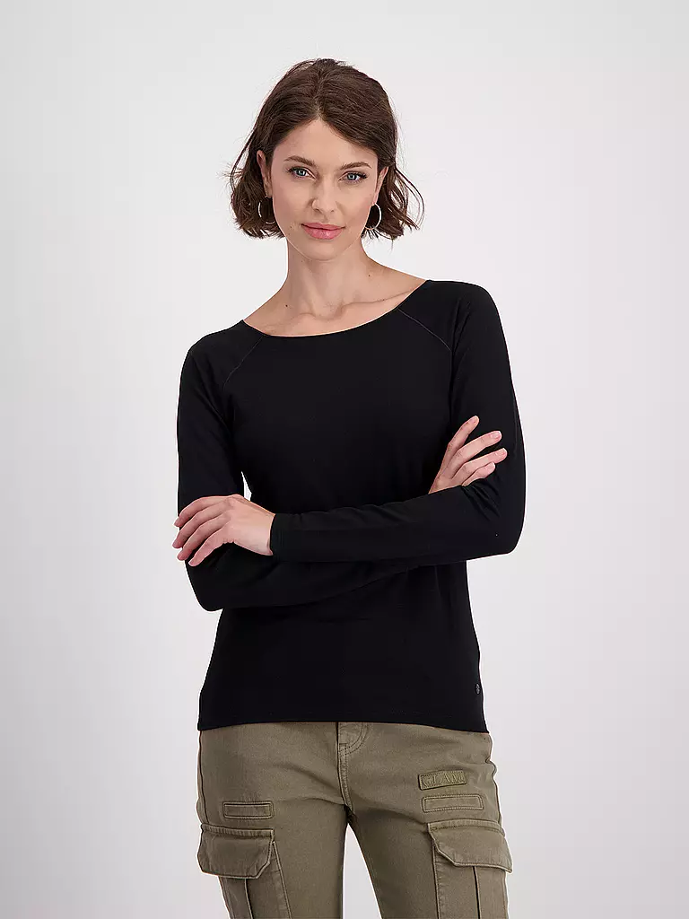 MONARI | Langarmshirt | Negro