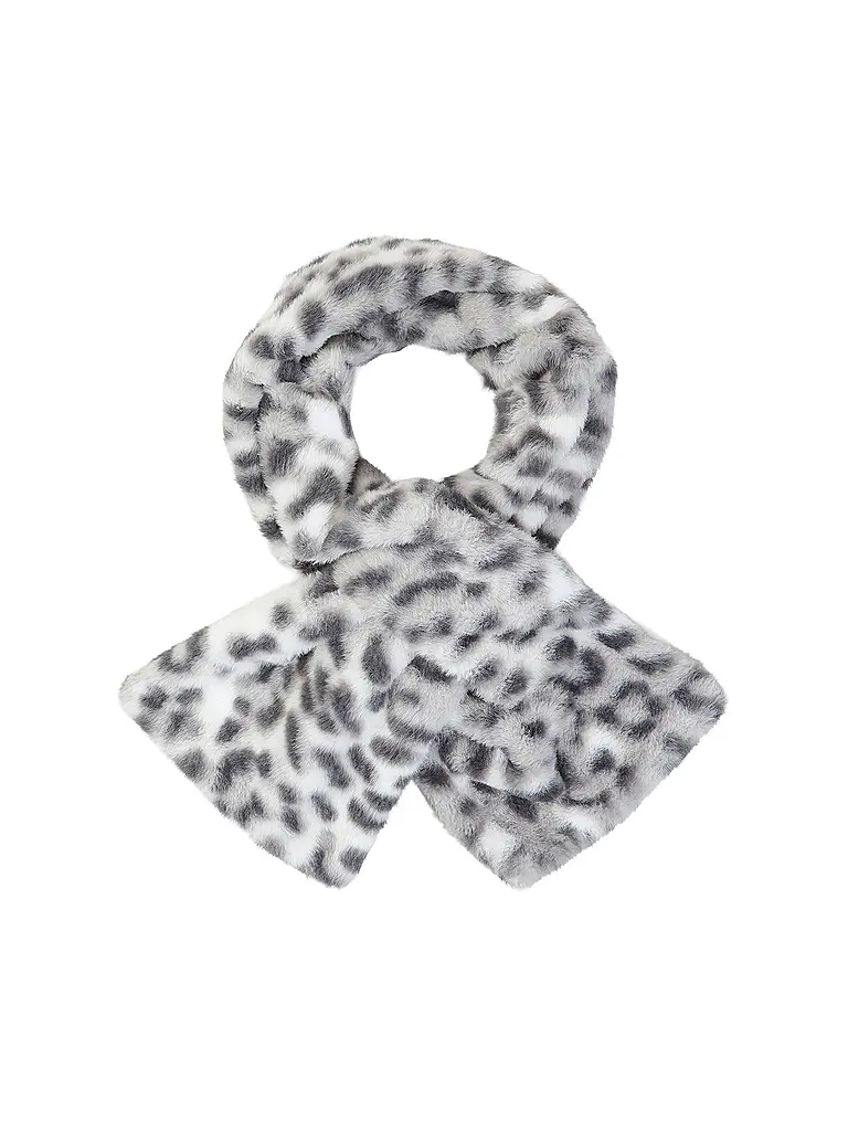 MONARI | Nombre del producto: Bufanda con aspecto de piel
Marca: MONARI
Color: gris claro
Categorías: Moda, Mujer

Material: Poliéster / Poliamida, Piel sintética
Estampado: Estampado completo, Animal
Estilo: Glamour
Detalles: Aberturas laterales | Gris claro