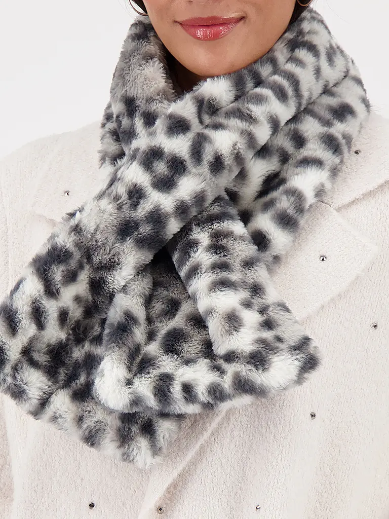 MONARI | Nombre del producto: Bufanda con aspecto de piel | 