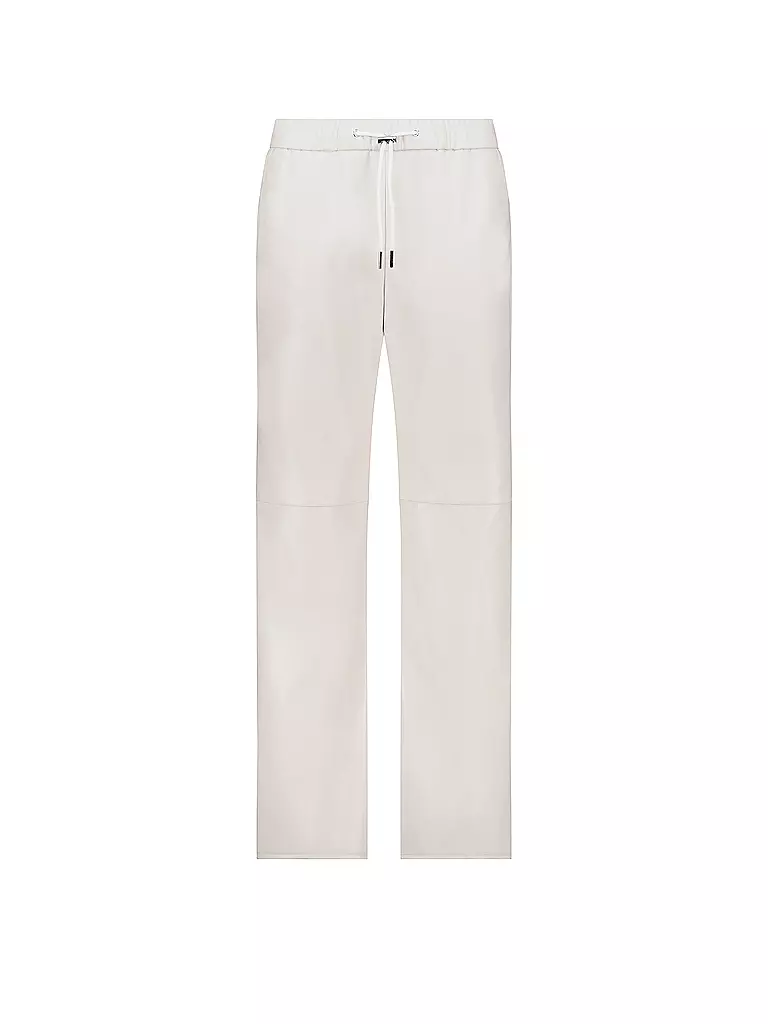 MONARI | Pantalón con aspecto de cuero | Crema