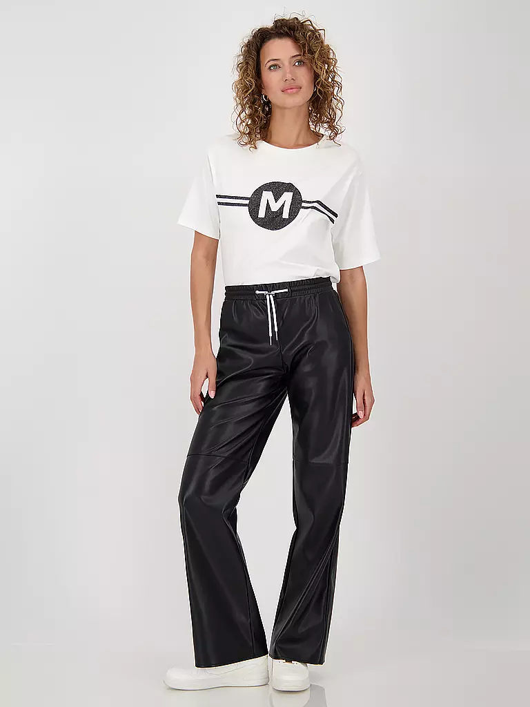 MONARI | Pantalón con aspecto de cuero | Negro