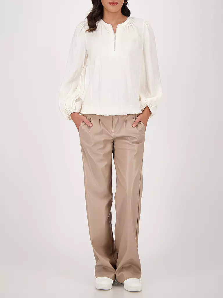 MONARI | Pantalón con aspecto de cuero | Camel
