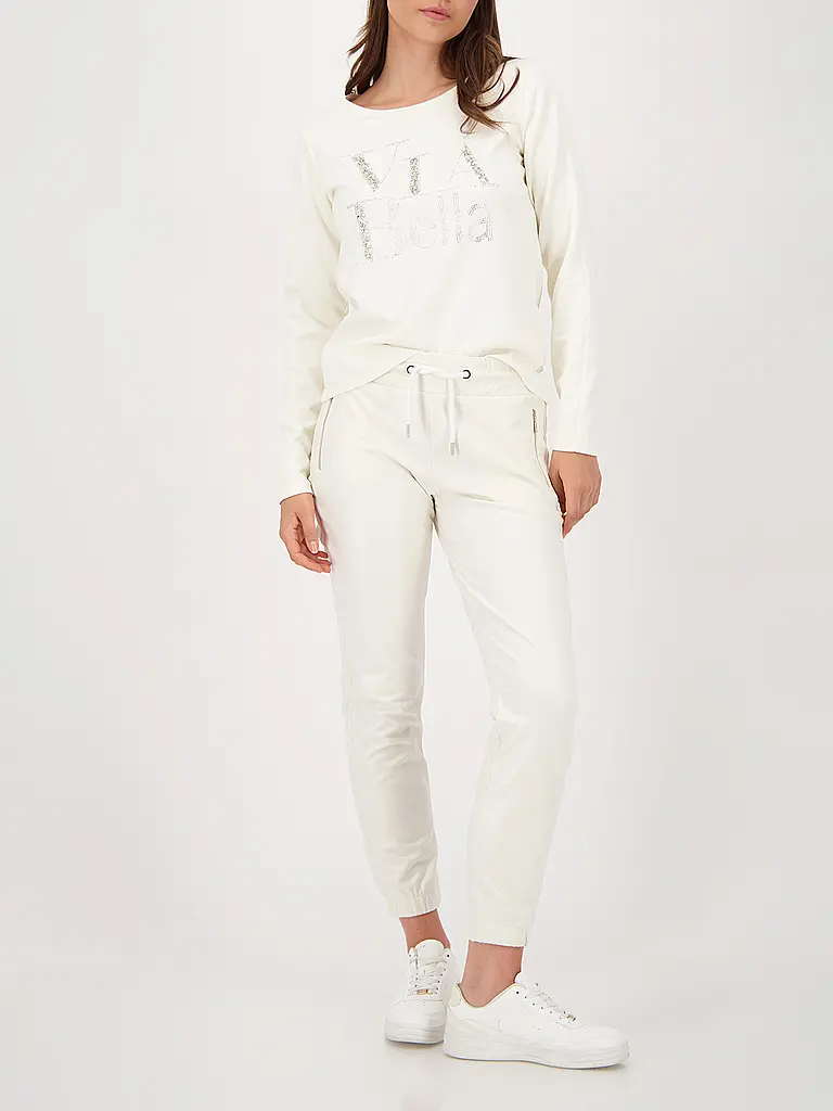 MONARI | Pantalón con aspecto de cuero | Beige