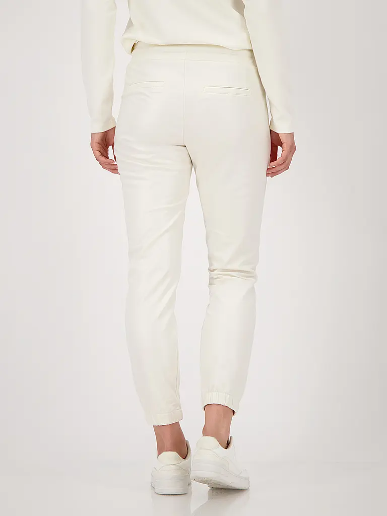 MONARI | Pantalón con aspecto de cuero | Beige