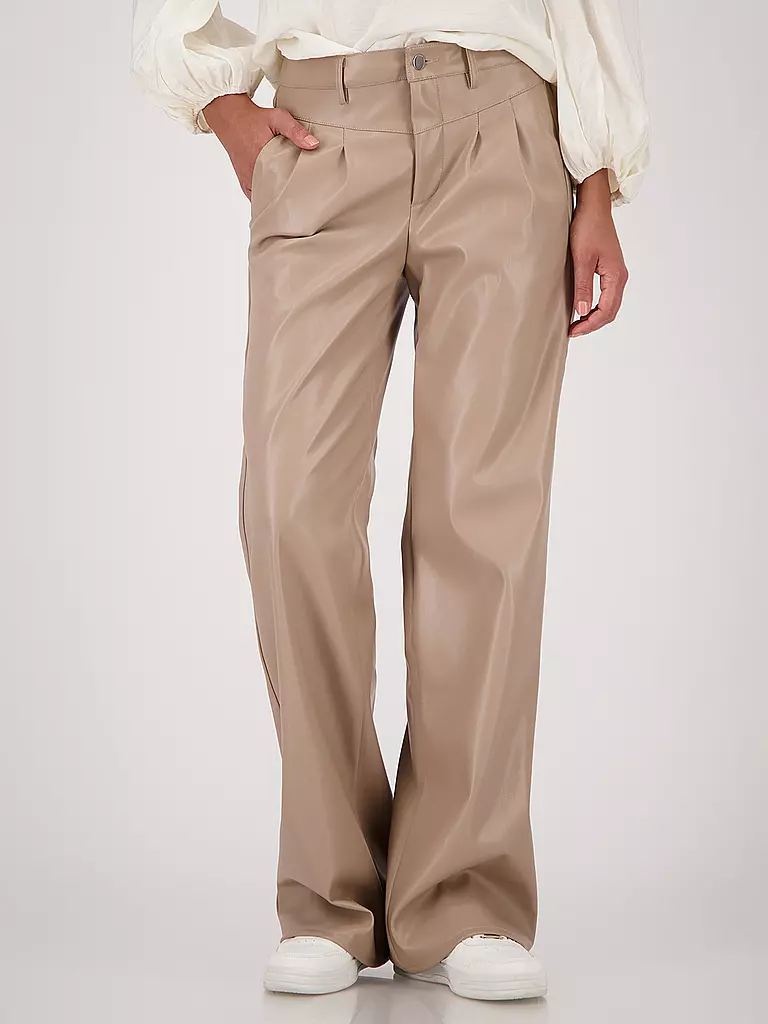 MONARI | Pantalón con aspecto de cuero | 