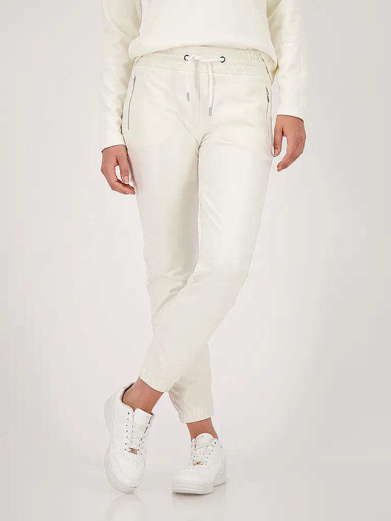 MONARI | Pantalón con aspecto de cuero | Beige