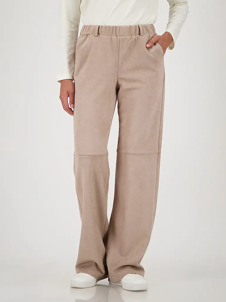 MONARI | Pantalón con aspecto de cuero |
