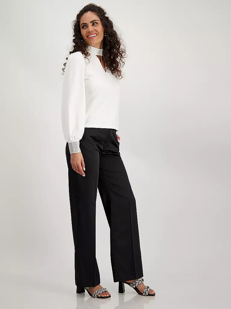 MONARI | Pantalón de vestir de corte ancho | Negro