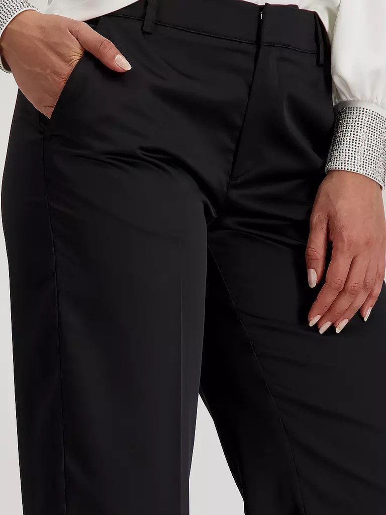 MONARI | Pantalón de vestir de corte ancho | Negro
