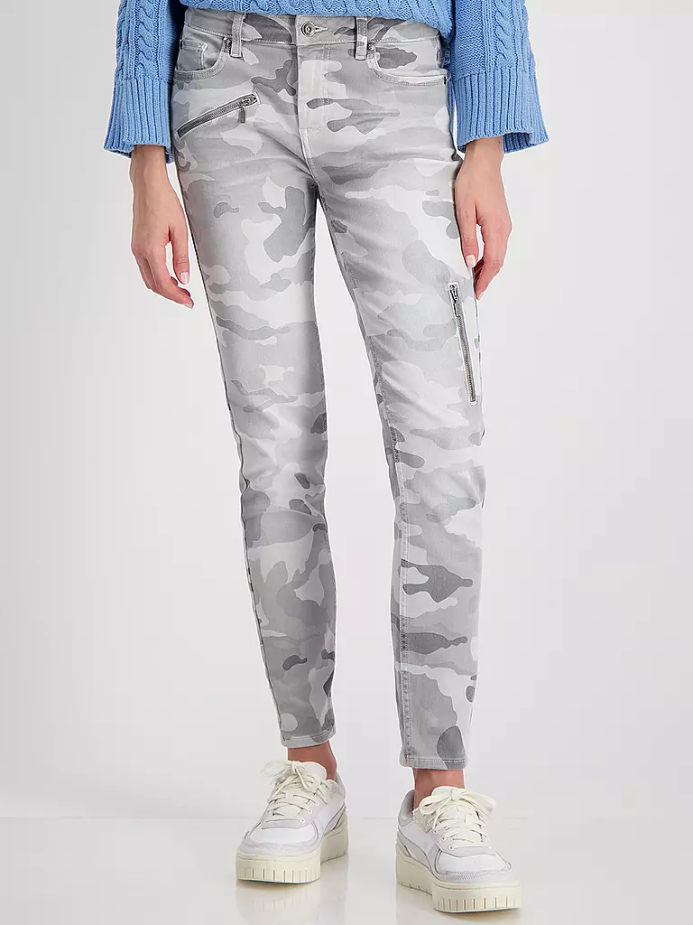 MONARI | Pantalón Slim Fit | Gris claro