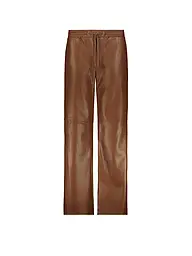 MONARI | Pantalones de efecto cuero | Marrón claro