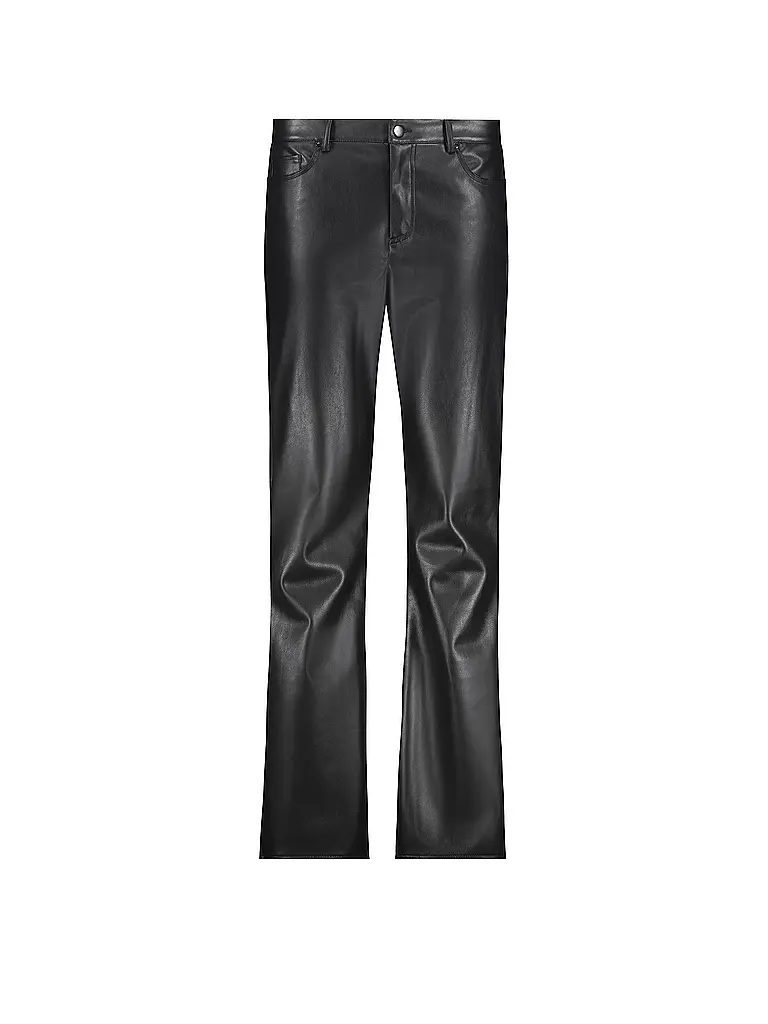 MONARI | Pantalones de imitación de cuero | Negro