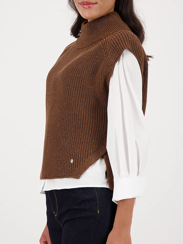 MONARI | Pullunder | Marrón