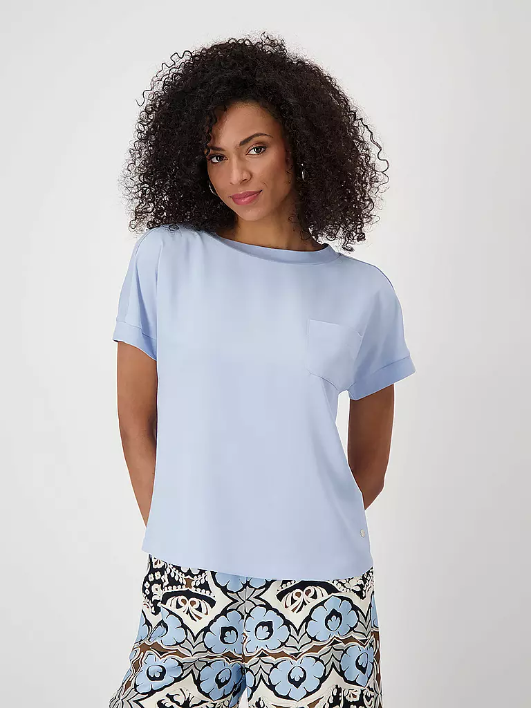 MONARI | T-Shirt  | Azul claro