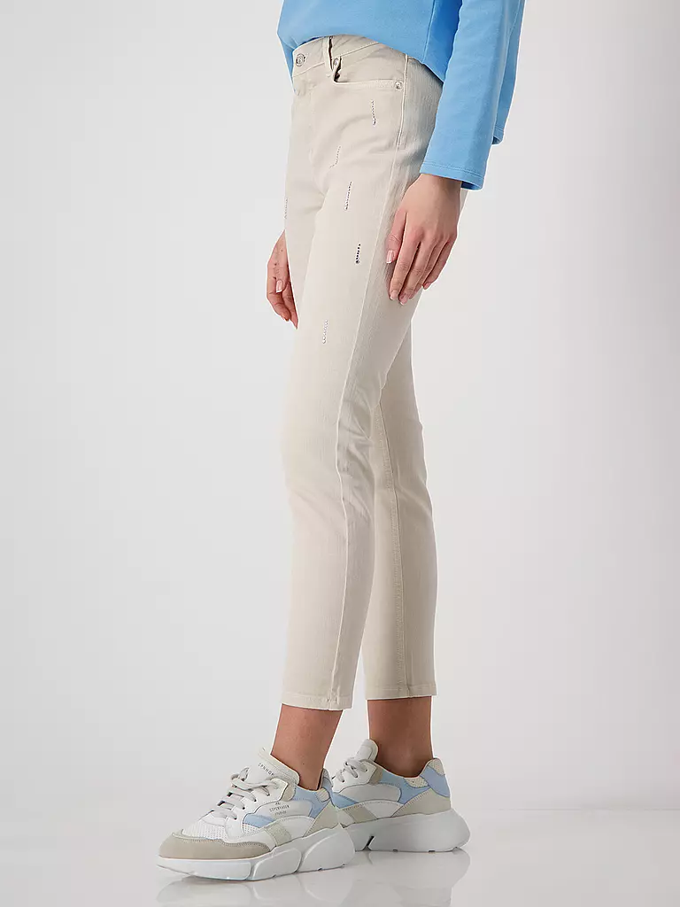 MONARI | Vaqueros Skinny Fit 7/8 | Beige