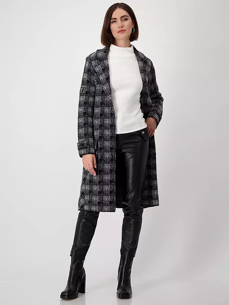 MONARI | Wollmantel | Negro