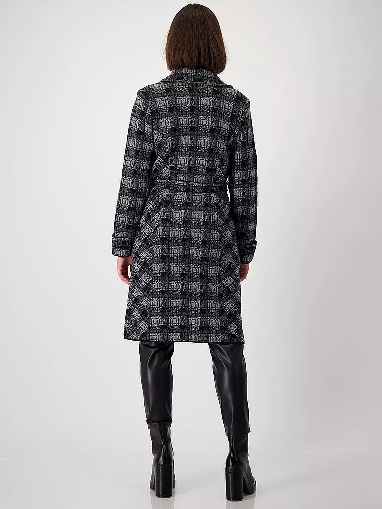 MONARI | Wollmantel | Negro