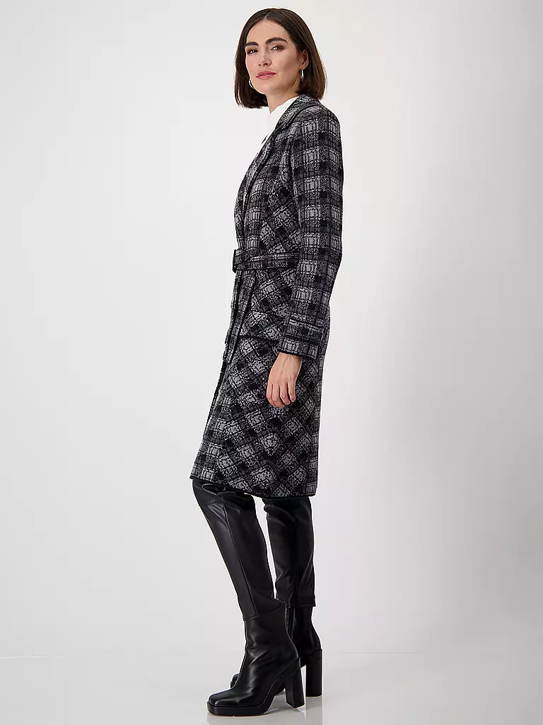 MONARI | Wollmantel | Negro