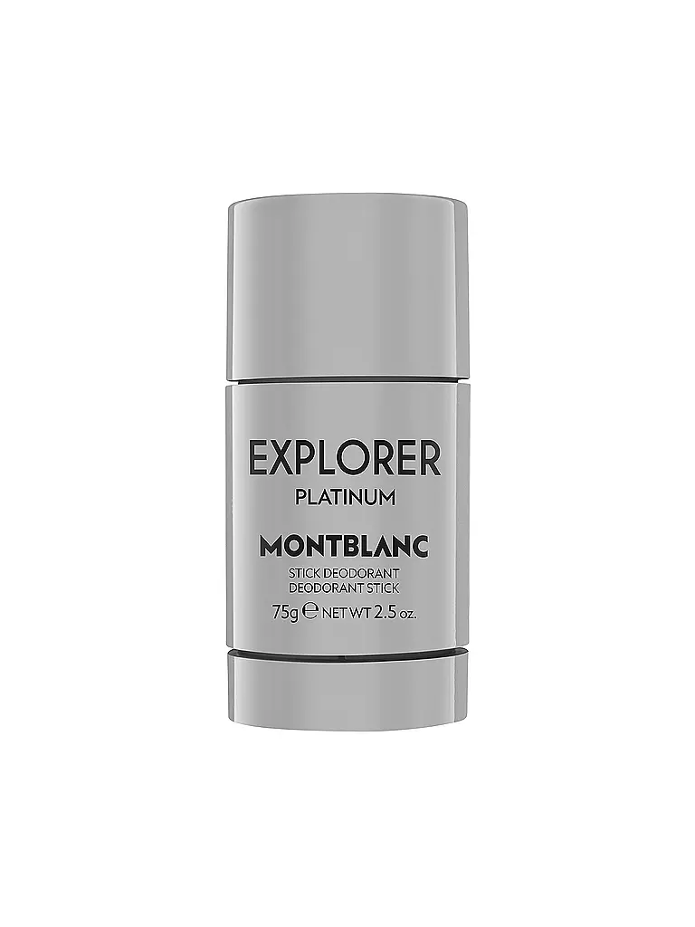 MONT BLANC | Explorer Platinum Desodorante en Barra 75g | Sin color
