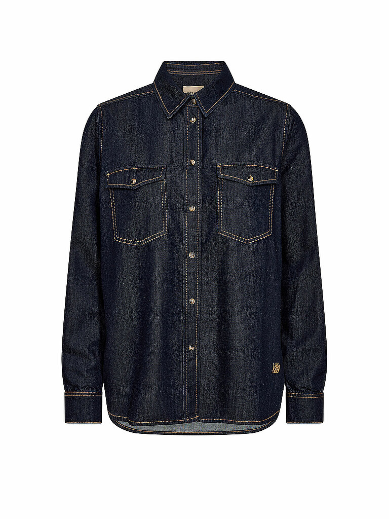 Jeansbluse MMNATALIE azul oscuro M