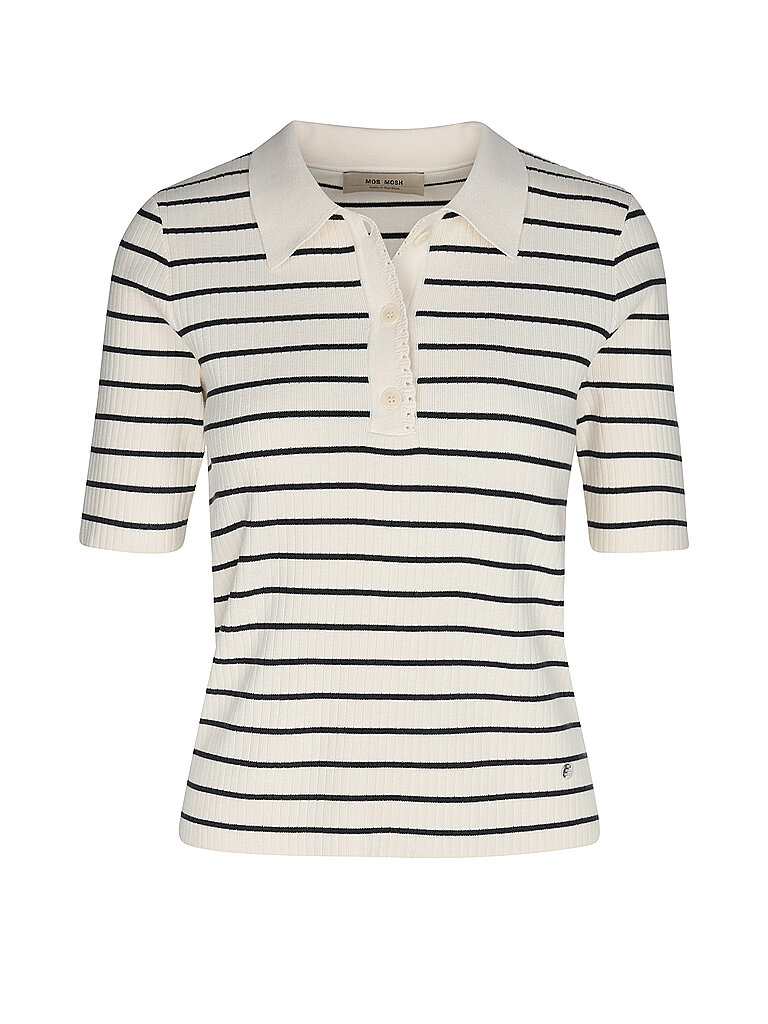 MOS MOSH Poloshirt MMCALIZSTRIPESS crema