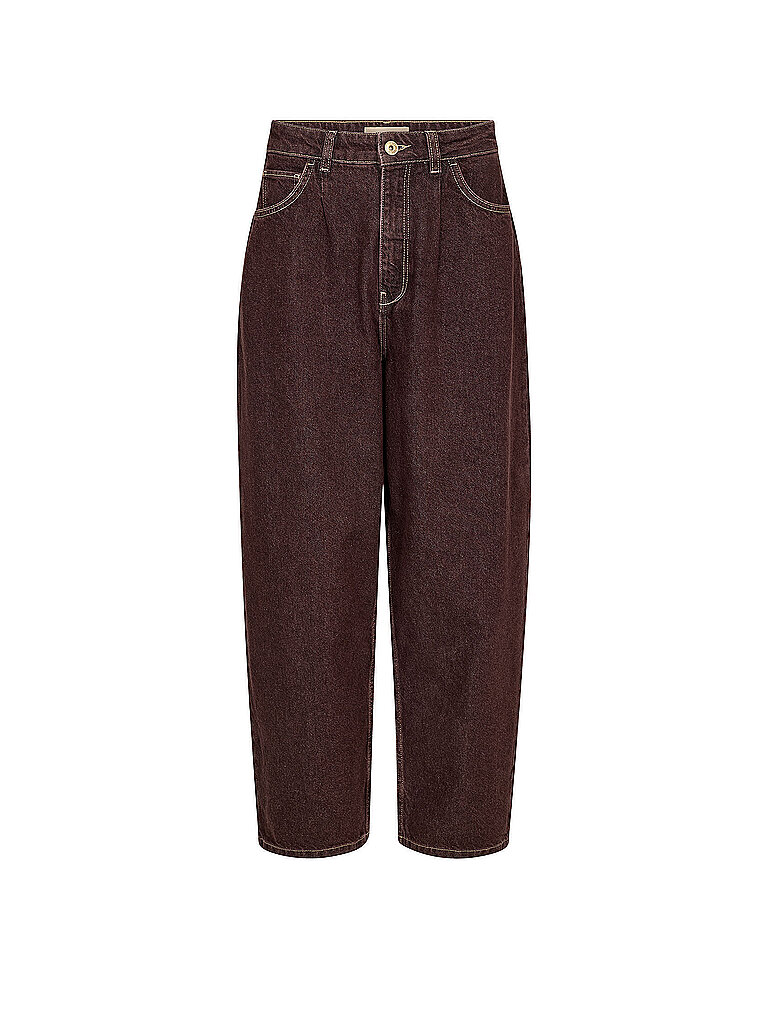 MOS MOSH Jeans Balloon Fit MMSCOTTIEMARBLE rojo oscuro