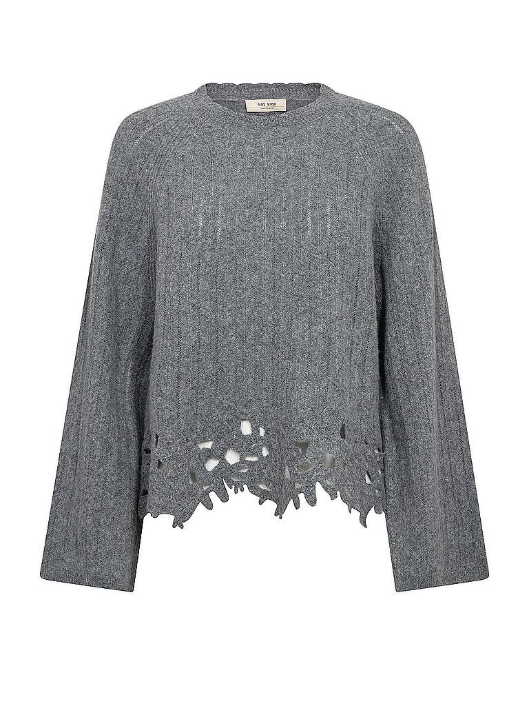MOS MOSH Pullover MMVANJULIORALACE gris