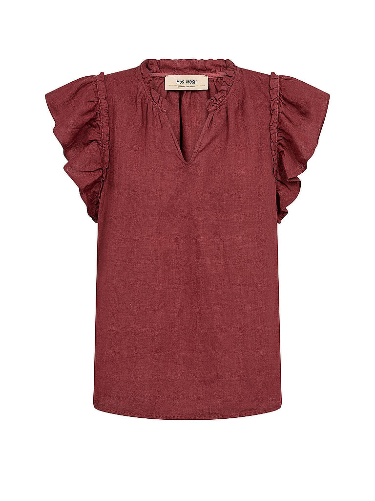 Blusa de lino MMTEALINEN marrón XS
