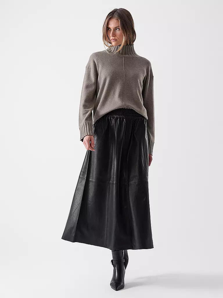 MOS MOSH | Falda de cuero MMDEENA | Negro