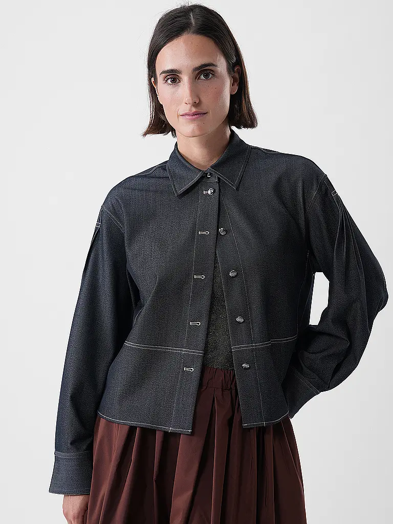 MOS MOSH | Jeansbluse MMANELACILLA | Azul oscuro