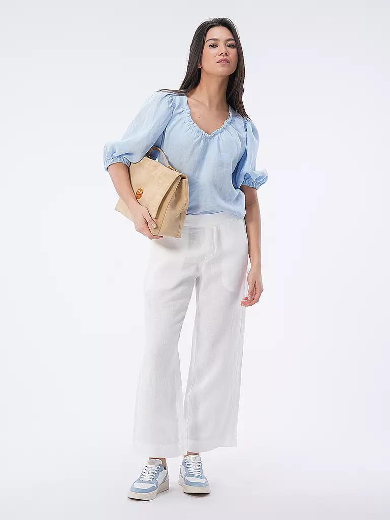 MOS MOSH | Leinenbluse MMTAISSA | Azul claro