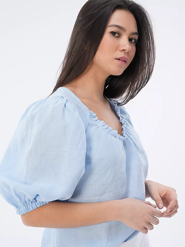 MOS MOSH | Leinenbluse MMTAISSA | Azul claro