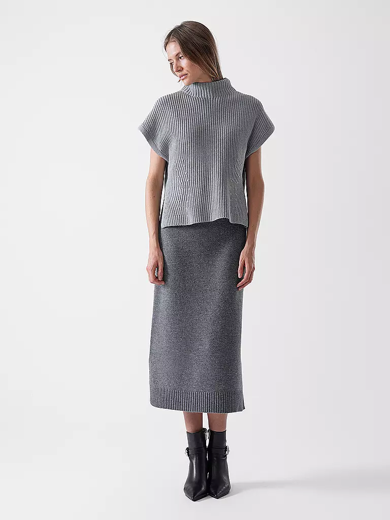 MOS MOSH | Midi falda MMBRYNDIS | grau