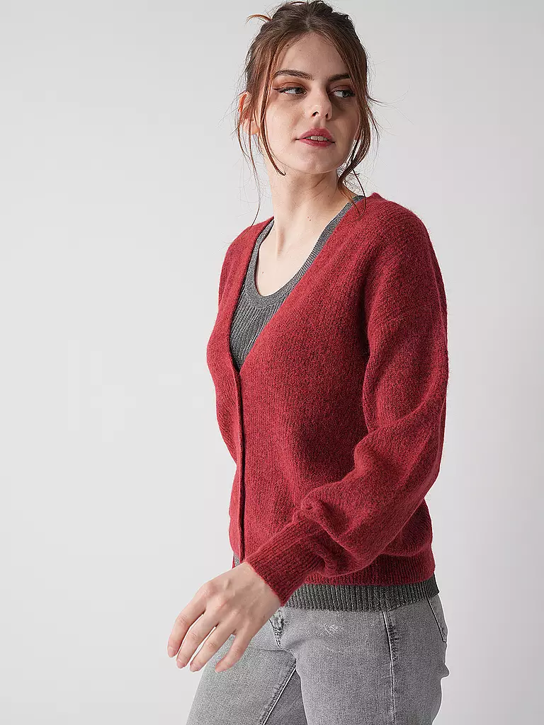 MOS MOSH | Strickjacke MMTHORAV | rot