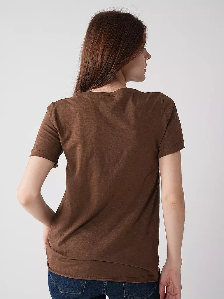 MOS MOSH | T-Shirt MMGETHIO-SSTEE | Marrón claro