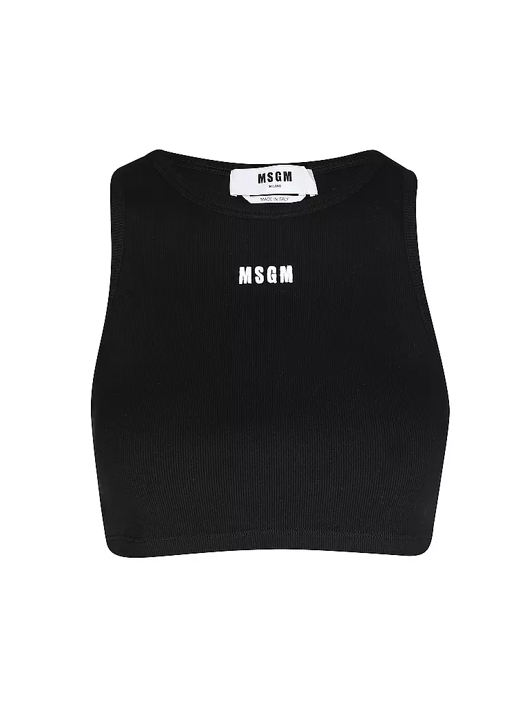 MSGM | Top Cropped Fit | Negro
