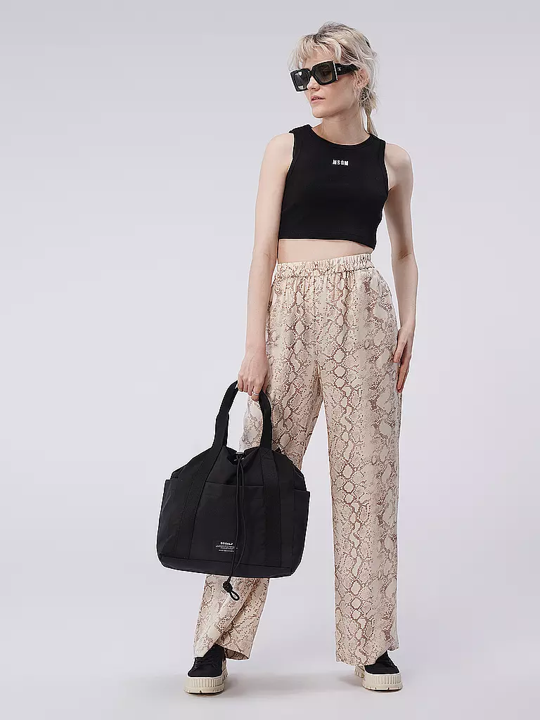 MSGM | Top Cropped Fit | Negro